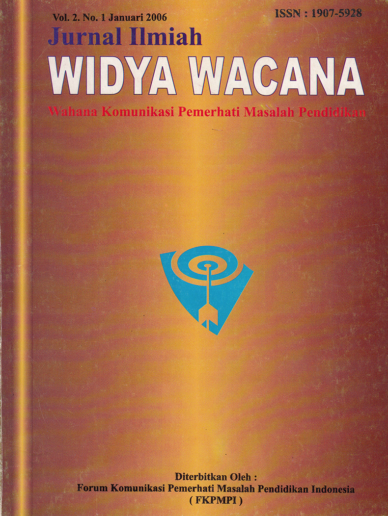 					View Vol. 2 No. 1 (2006): Widya Wacana
				