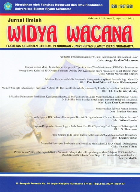					View Vol. 11 No. 2 (2016): Widya Wacana
				