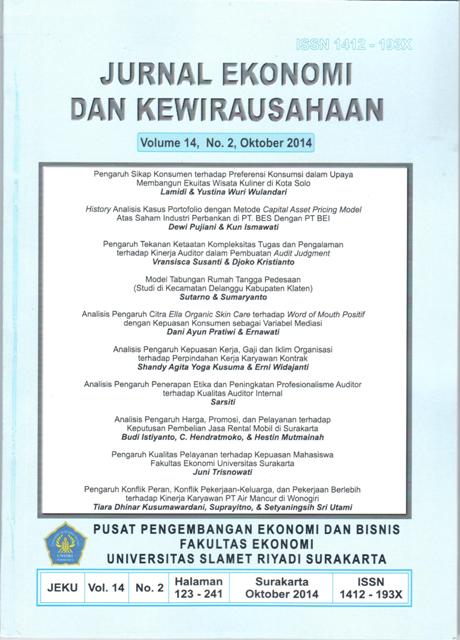 					View Vol. 14 No. 2 (2014): Jurnal Ekonomi dan Kewirausahaan : Juny
				