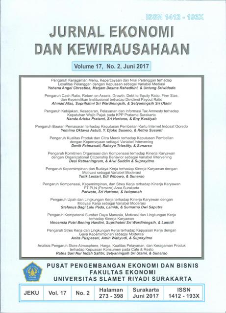 					View Vol. 17 No. 2 (2017): Jurnal Ekonomi dan Kewirausahaan : Juny
				