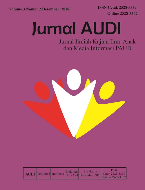 					View Vol. 3 No. 2 (2018): Jurnal AUDI :December 2018, 8 Articles, Pages 70 -134
				