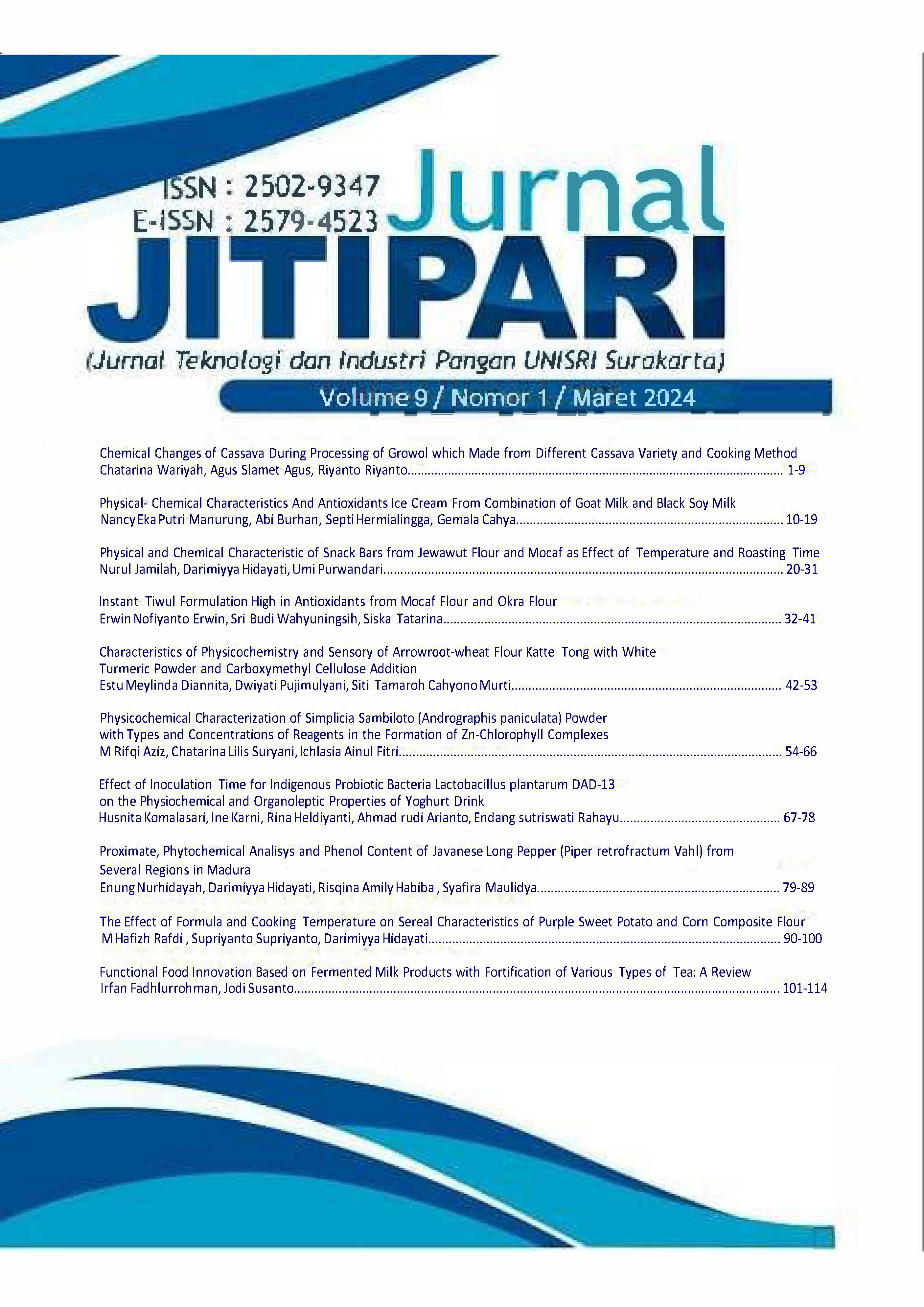 					View Vol. 9 No. 1 (2024): JITIPARI
				