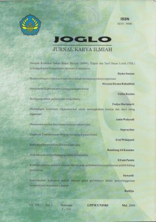 					Lihat Vol 20 No 1 (2008): Joglo
				