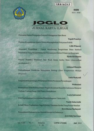 					Lihat Vol 22 No 1 (2010): Joglo
				